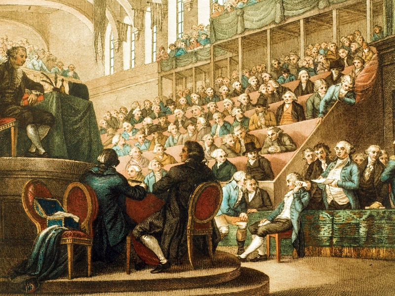 1741-Reinier Vinkeles - Processo a Luigi XVI